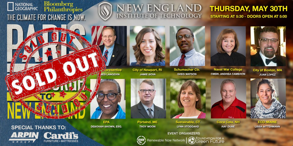 SOLD OUT! But you can 👁️ the forum live bit.ly/2MjNEUPWATCH  act on #climatechange #ParistoPittsburgh now! <a href="/ParisPittsburgh/">Paris to Pittsburgh</a> <a href="/NIROPE/">Cardi's Furniture & Mattresses</a> <a href="/Arpin_Group/">Arpin Group</a> <a href="/NEInstituteTech/">New England Institute of Technology</a> <a href="/BosGreenFest/">Boston GreenFest</a> <a href="/ParisPittsburgh/">Paris to Pittsburgh</a> THX Everyone!