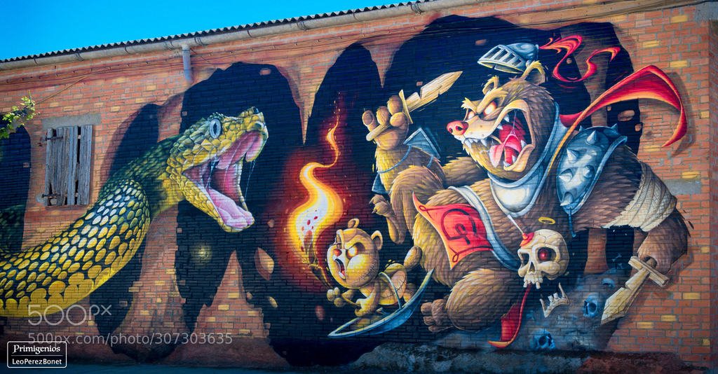 NEUROMASTER9's tweet photo. Popular on 500px : “Street Art VI” by Primigenios Performing Arts penelles,lleida,art,street,streetart,grafitti,leo,leo.perez.bonet,primigenios,warriors,heroes,heros,snake,bear Primigenios https://t.co/oBMLPPIGCp May 30, 2019 at 03:27PM https://t.co/vZZGyzBAIB