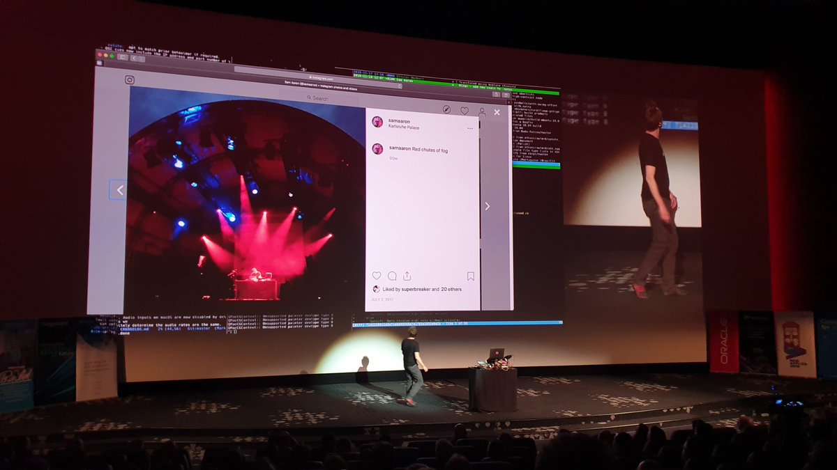 FsdcFi's tweet photo. @samaaron keynote at #rigadevdays19 https://t.co/GsTOzJ4WZV