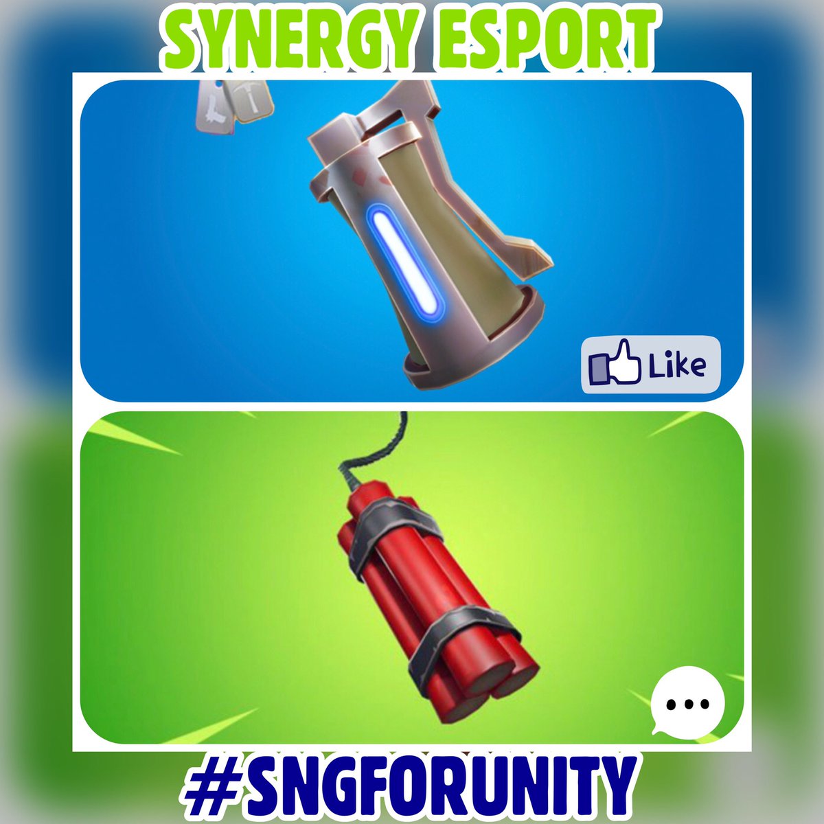 SNGEsport's tweet photo. Parlons explosif maintenant 🧨🤔 #like pour les grenades 👍🏻 #rt pour les dynamites 💬 et si tu es pour le retour des grenades collantes manifeste toi 🤷♂️😂 #sngforunity #fortnite #grenade #dynamite #explosif #debat https://t.co/Fi59DNpsNu