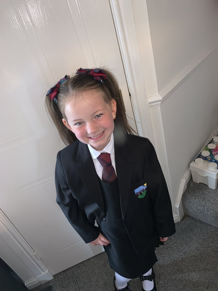All set for Day 1 <a href="/PrimaryHilltop/">Hilltop Primary School</a> Good Luck to all the kids and teachers in their new school 🏫 🎉