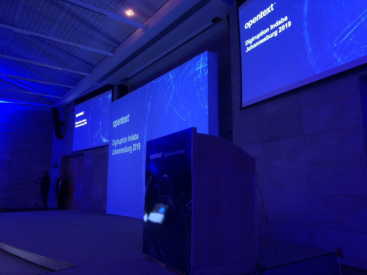 DeeZo_'s tweet photo. #DigiruptionIndaba19 #opentext  looking forward to engaging with our customers!! https://t.co/68iiHa4L61