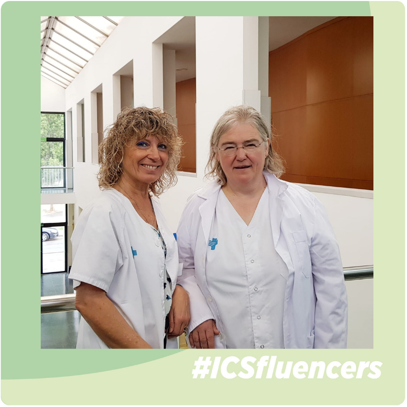 icscat's tweet photo. #ICSfluencers @NuriaBeguer:
"#Bondia, Rosa Caballol i Blanca Cuevas ens expliquen que l'abordatge grupal en #fibromiàlgia millora la qualitat de vida i l'impacte funcional segons assaig clínic realitzat a Terres de l'Ebre. #CAPElTemple @icsebre #fibromialgia" #primàriaICS #S8NB https://t.co/Lr6a2gTjwz