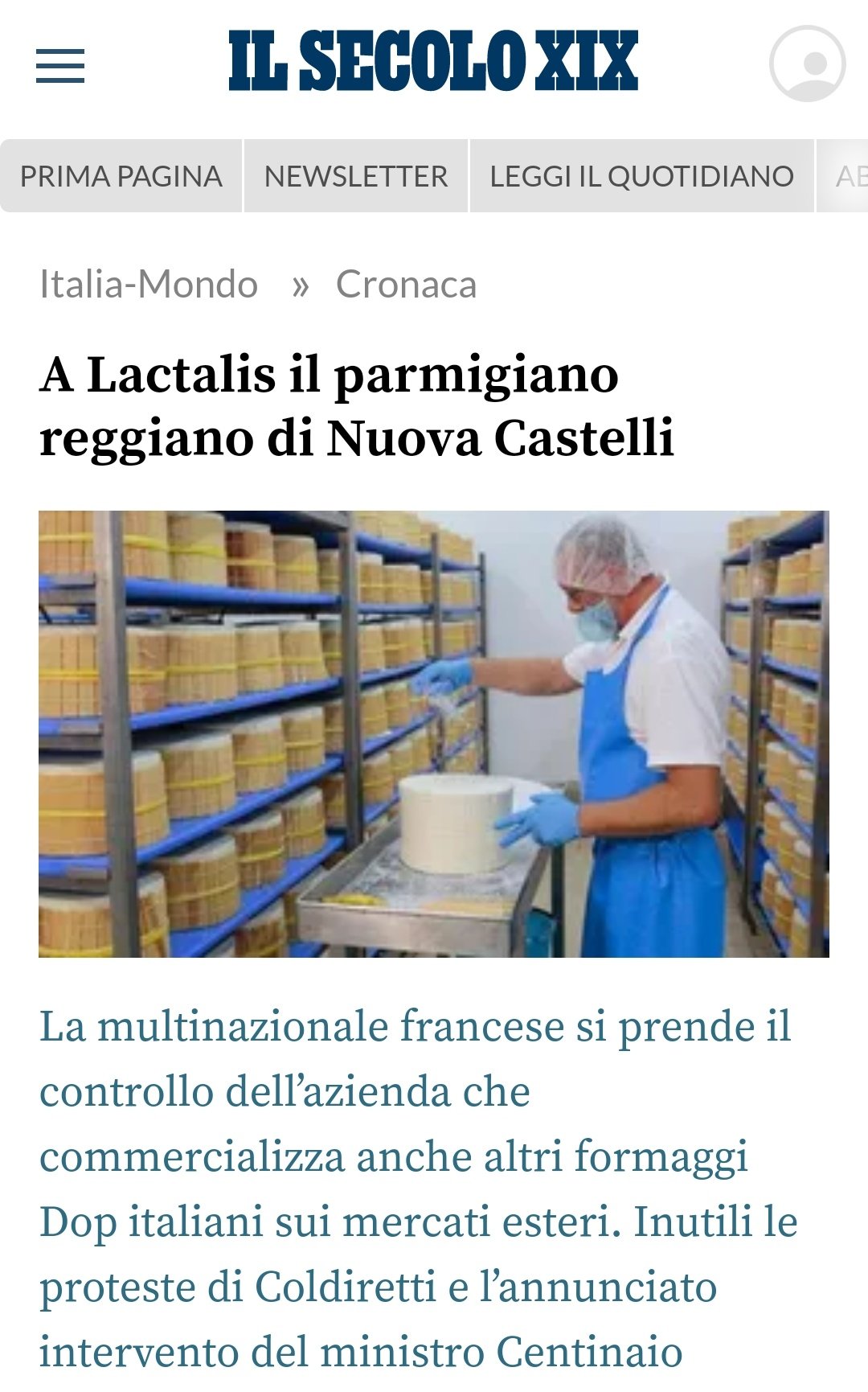 Giorgia Meloni ن Francia Continua A Depredare L Italia La Multinazionale Francese Lactalis Mette Le Mani Sulla Nuovacastelli Leader Nell Esportazione Formaggi Dop Italiani Sconcertante Silenzio Del Governo Fratelliditaiia Chiede Azioni Serie