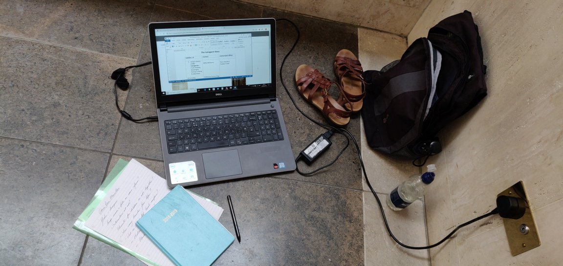 MerrynGlover's tweet photo. "I ended up, in venerable Mughal tradition, on the floor." Writing the Way Blog post 15: https://t.co/6UBJQQkdtc #libraries #freelancer #hotdesk #coolfloor @cairngormsnews @CreativeScots @britishlibrary @royalcourt @Soc_of_Authors https://t.co/TcmP25Enwa