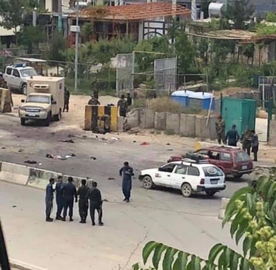 fahimmukhtar1's tweet photo. #AFG-Kabul: The explosion is said to be as a result of a suicide attack, possibly by foot. Still no words on casualties.
#Photocopied https://t.co/C7WpqoGE0y