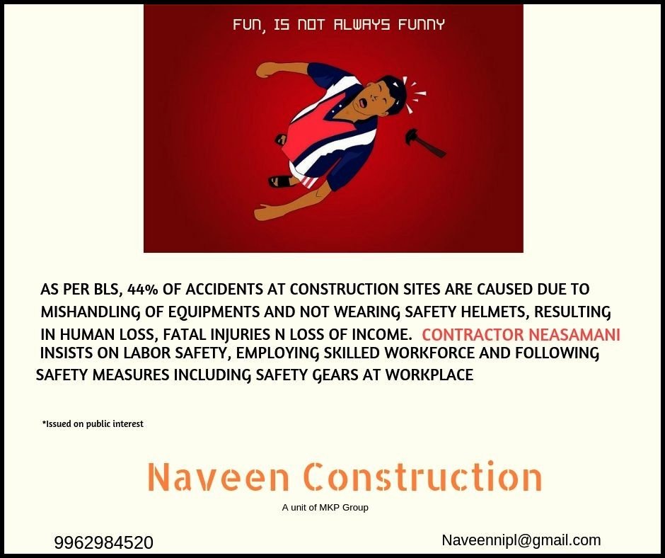 mkpNAVEENCons's tweet photo. ALL FUN... IS NOT ALWAYS FUNNY
some are opportunities for awareness and marketing ...
#pray_for_neasamani
#contractor_neasamani
#healthnsafetyatworkplace https://t.co/sSwC0MNoUc