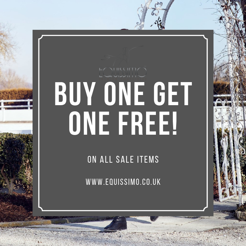 Enter BOGOF at the checkout to take advantage of our Buy One Get One Free offer on all sale items! equissimo.co.uk/collections/sa… #sale #bogof #equestrian #horse