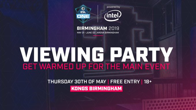 Traveling to #ESLOneBirmingham today? 👋

Head over to the free viewing party with your Dota family to catch the final day of group stage drama! 😱

All the information you need is here: esl-one.com/dota2/birmingh…

Who will be gracing us with their presence?!