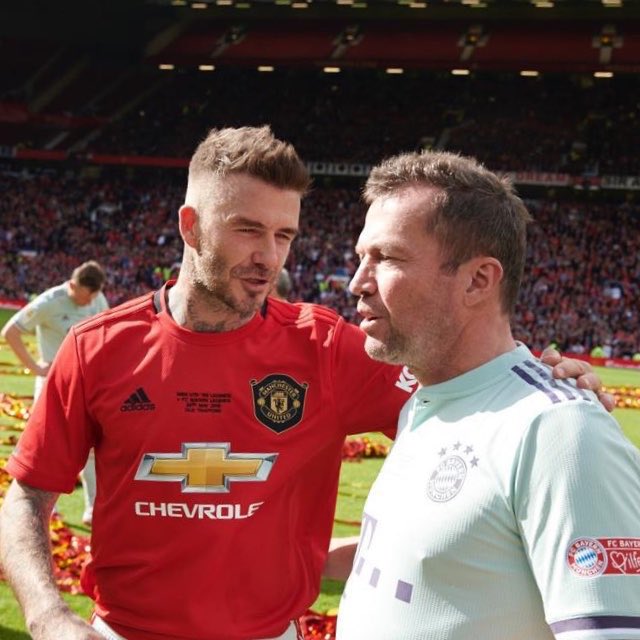 LMatthaeus10's tweet photo. Good guy 👉 #becks @ManUtd https://t.co/IYE4c7dCL2