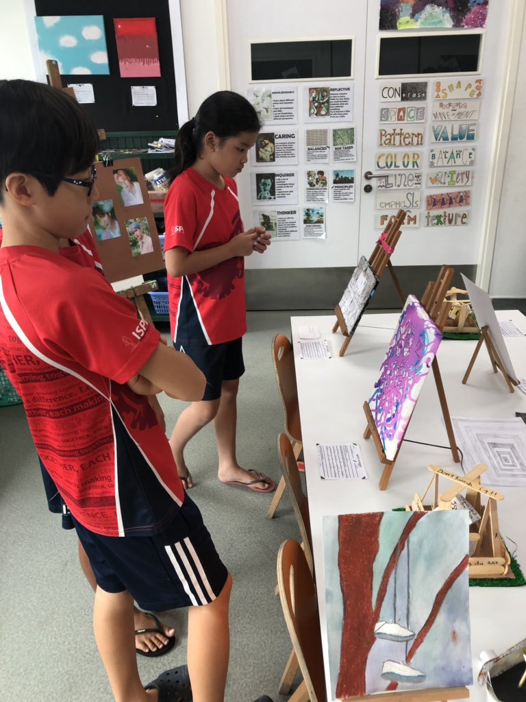 carney_dana's tweet photo. G5 final UOI...so much #Studentagency. Using the @ISPPCambodia #CreativeCycle to guide their own artistic journey. Always impressed by the work that comes out of this unit. So personal, meaningful and fun! #pypart @msdaniellebaird @SandraPascolini @LouWaldron @garrettispp https://t.co/CKEwJh0BzW