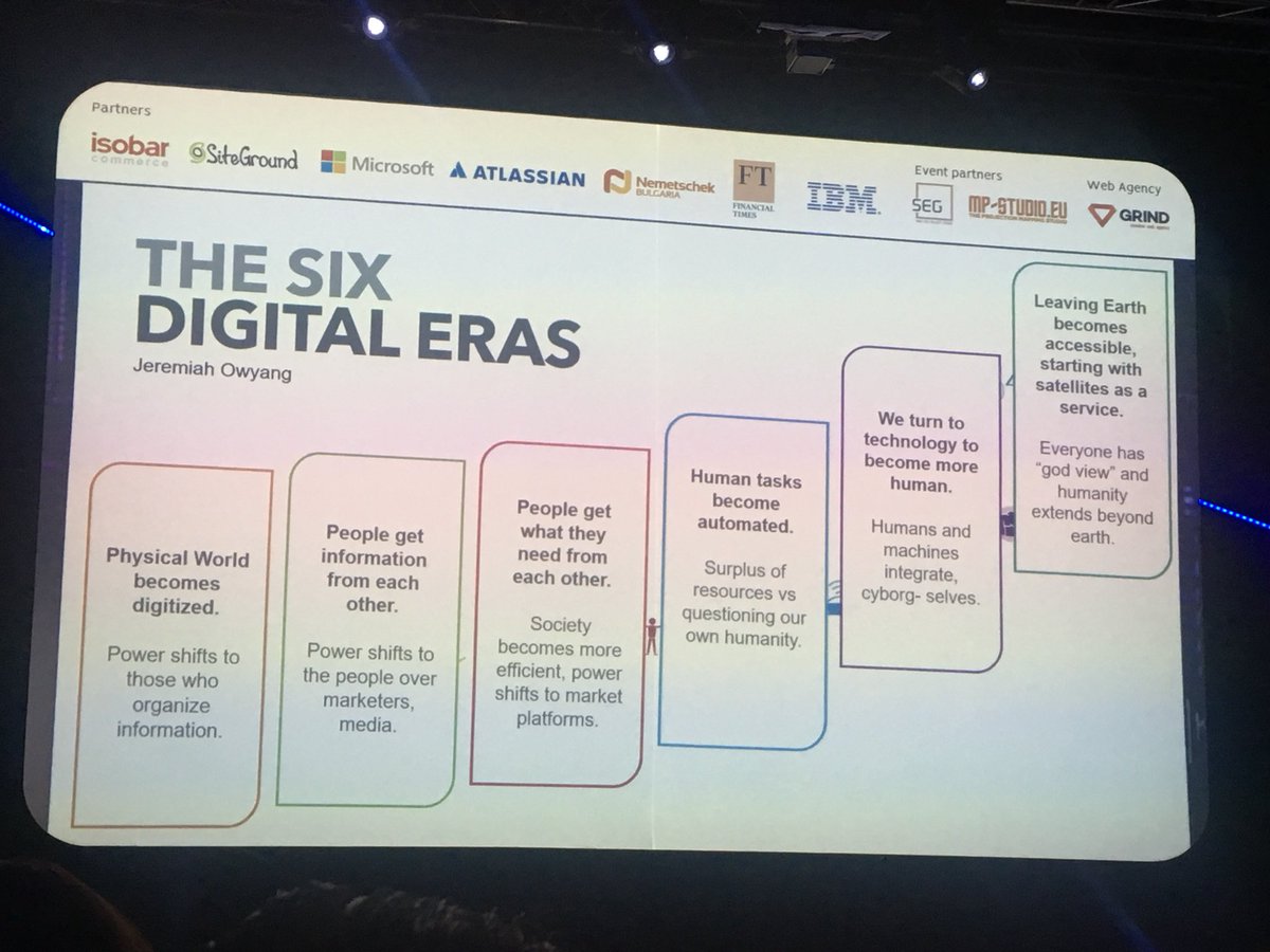 Which era are we in and what is the future of #digital? via <a href="/jowyang/">Jeremiah Owyang</a> #digitalK2019 #innovation #DigitalTrends