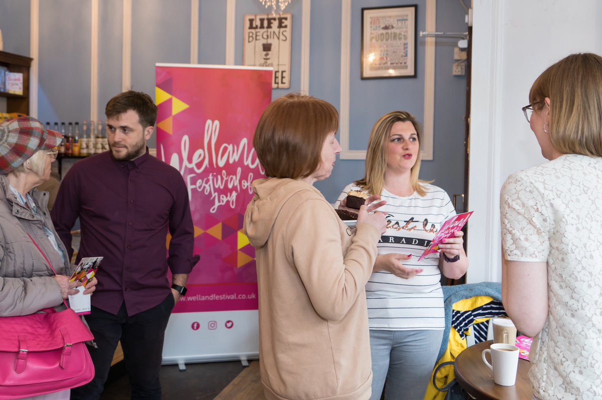 wellandfest's tweet photo. And we’ve launched! Big thanks to everyone who came to our #launch #event last night &amp; to the lovely Song Bird Cafe for hosting! Just 9 days until our #festival of #joy opens for a wkend of moving, laughing, playing, watching, listening &amp; exploring! 💃Move Well, Live Well🕺🏻 https://t.co/wpJKHRpl3d