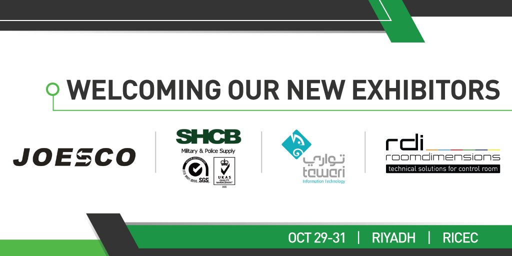 We are happy to announce further first-time exhibitors! Join &amp; meet JOESCO Ltd., SHCB, <a href="/TawariTech/">Tawari | تواري</a> &amp; <a href="/Roomdimensions/">Roomdimensions</a> Iberica at SNSR Expo 2019. 🔎Learn more at: bit.ly/2HvGOYH
#cybersecurity #nationalsecurity #hajjsecurity #airportsecurity #SaudiArabia  #MOISaudiArabia