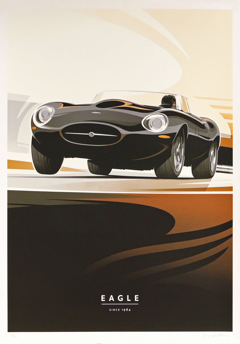 eagleetypes's tweet photo. Thrilled to announce our specially commissioned 35th anniversary poster from the incredible @_GuyAllen 
Limited to just 200 prints, they are available from https://t.co/WpWRPcUPuB
Grab one while you can!

#eagle #35thanniversary #since1984 #theworldsfinestjaguaretypes #guyallen https://t.co/9wBU0Wqhb4