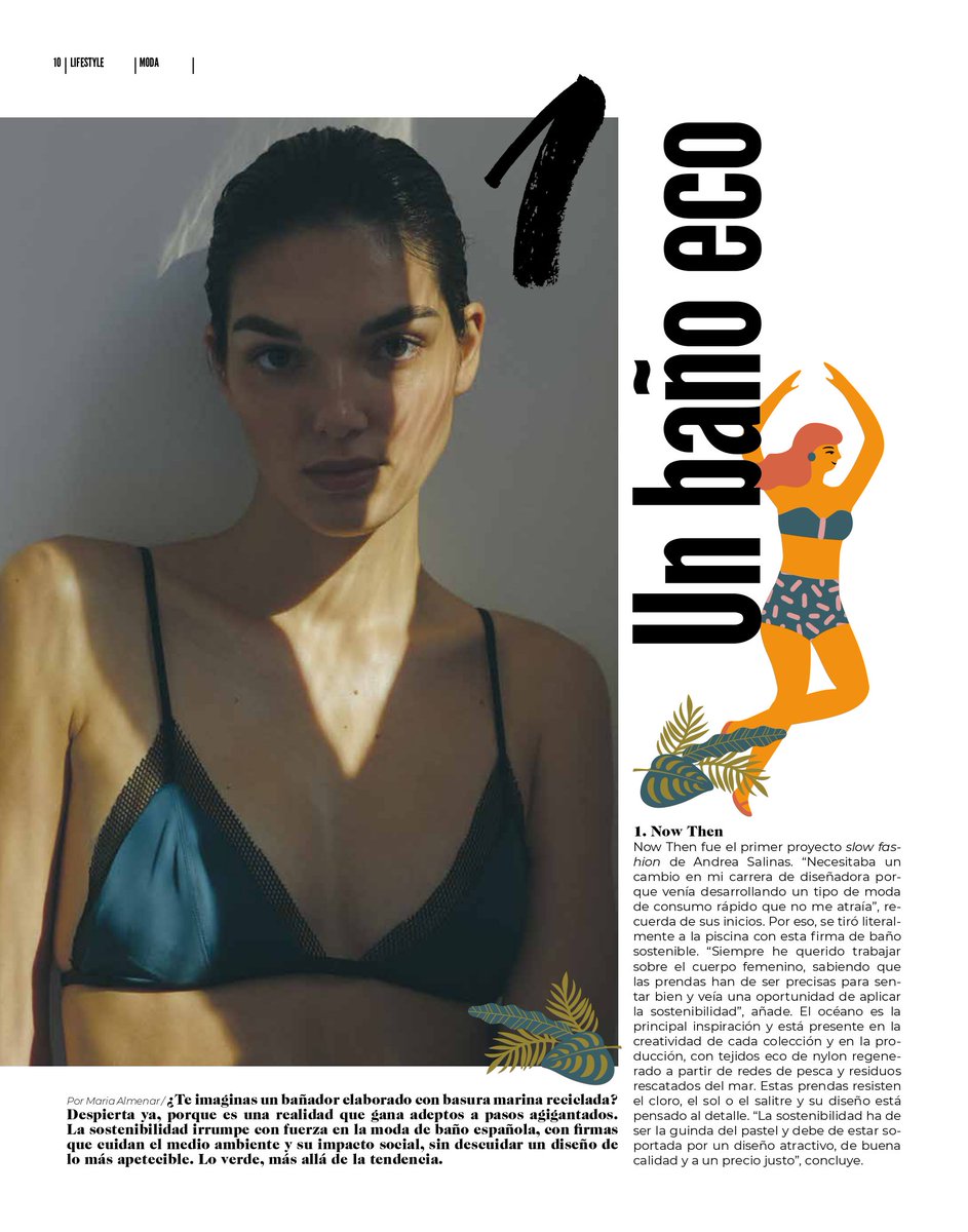 maria_almenar's tweet image. ¡Un baño eco! La sostenibilidad, un valor en alza en la moda de baño. 🌿 Hoy en el @LFT_Magazine algunas de las firmas más punteras. #modabaño #modaeco #modasostenible