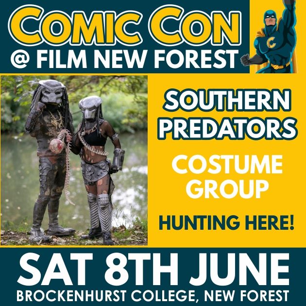 filmnewforest's tweet photo. Join us at ComicCon At Film New Forest on Saturday 8th of June at @brockcollege Buy your tickets: https://t.co/2p6CkWFSK9 For your chance to meet #TimBerry #TheTwoBroomsticks #SouthernPredators #MatthewDowes https://t.co/yTck6LmwXT