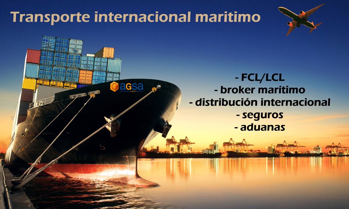 En #AGSA junto con nuestra amplia red de corresponsales, ofrecemos el servicio de transporte marítimo en contenedores LCL y FCL, buscando las líneas con el tiempo de transito más corto y al mejor precio del mercado.👍