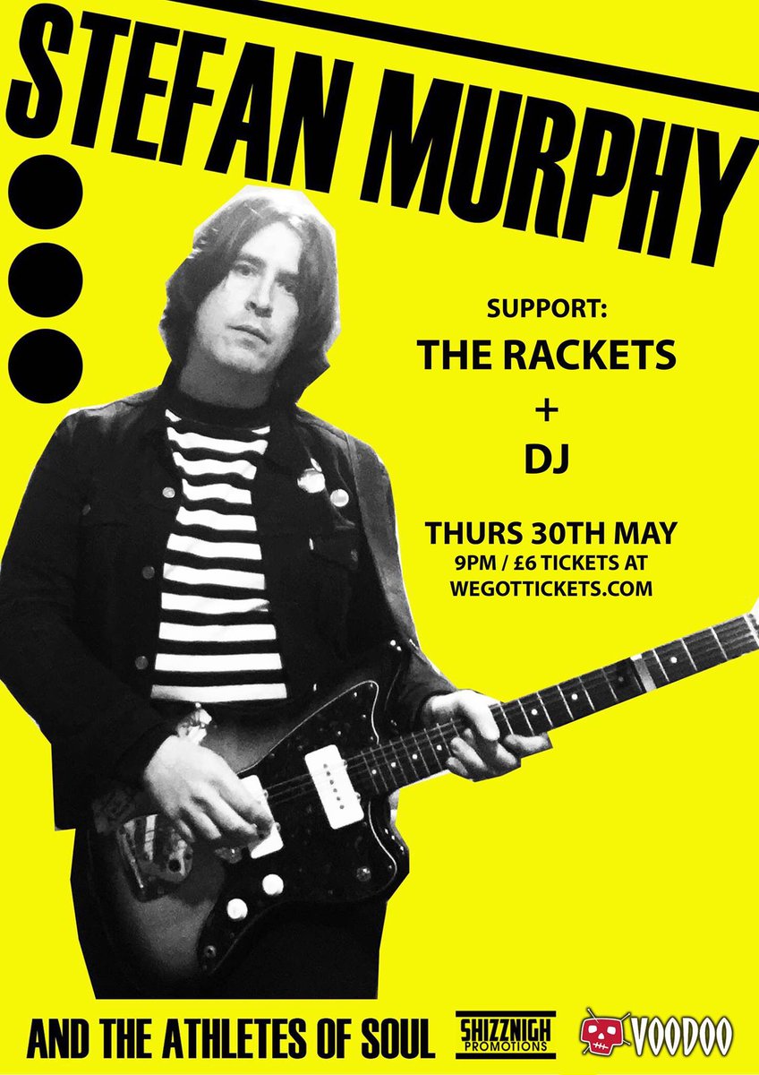 Tonight - Doors 9pm, The Rackets 9.30pm, Stefan Murphy (formerly Count Vaseline / THE MIGHTY STEF ) 10.30 and sounds from us inbetween. A must for garage soul fans, likers of Dexy's, Velvet's, Lyres, Shannon and the Clams, Gories etc and just having a good time

<a href="/Voodoo_Belfast/">Voodoo Belfast</a>