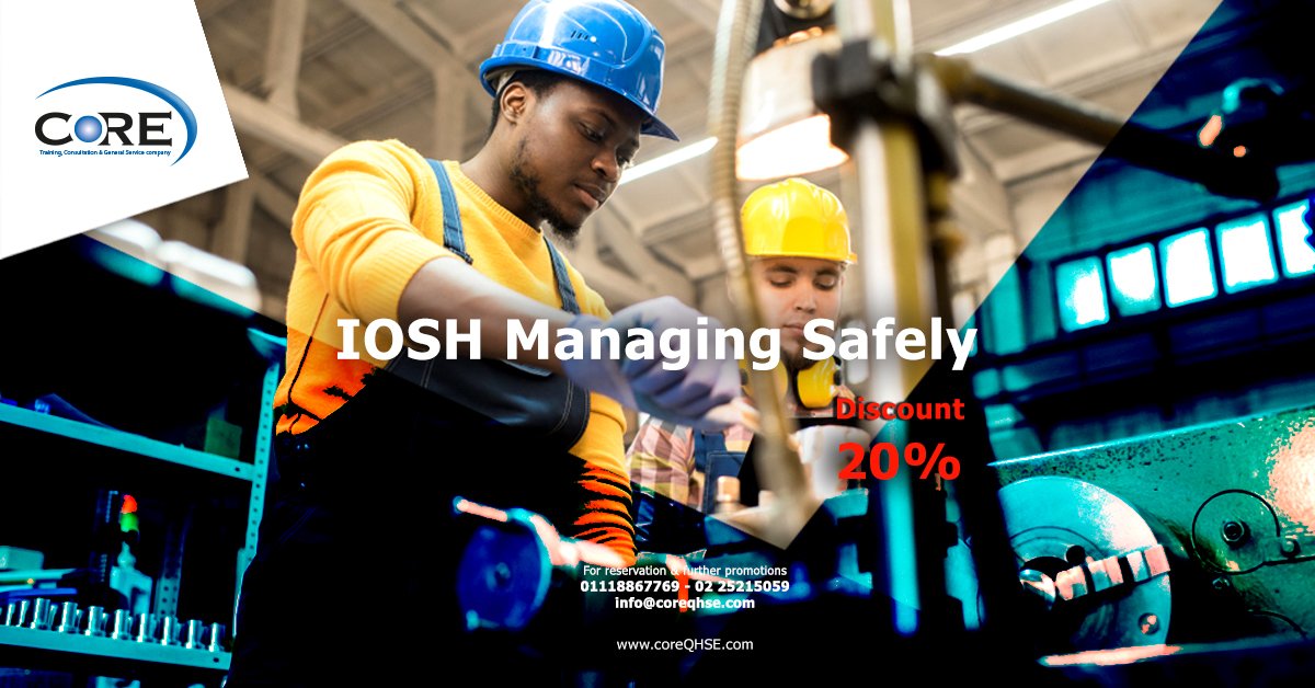 Coreqhse's tweet photo. Book your seat now (IOSH Managing Safely)
Course duration: 3 days
Start date: 18 Jun
20% Discount for Ramadan reservation !!
For more info please call us on below:
01143166863 - 0225215059
#Core #training #Iosh #IOSHManagingSafely https://t.co/jwiyLIS9V2