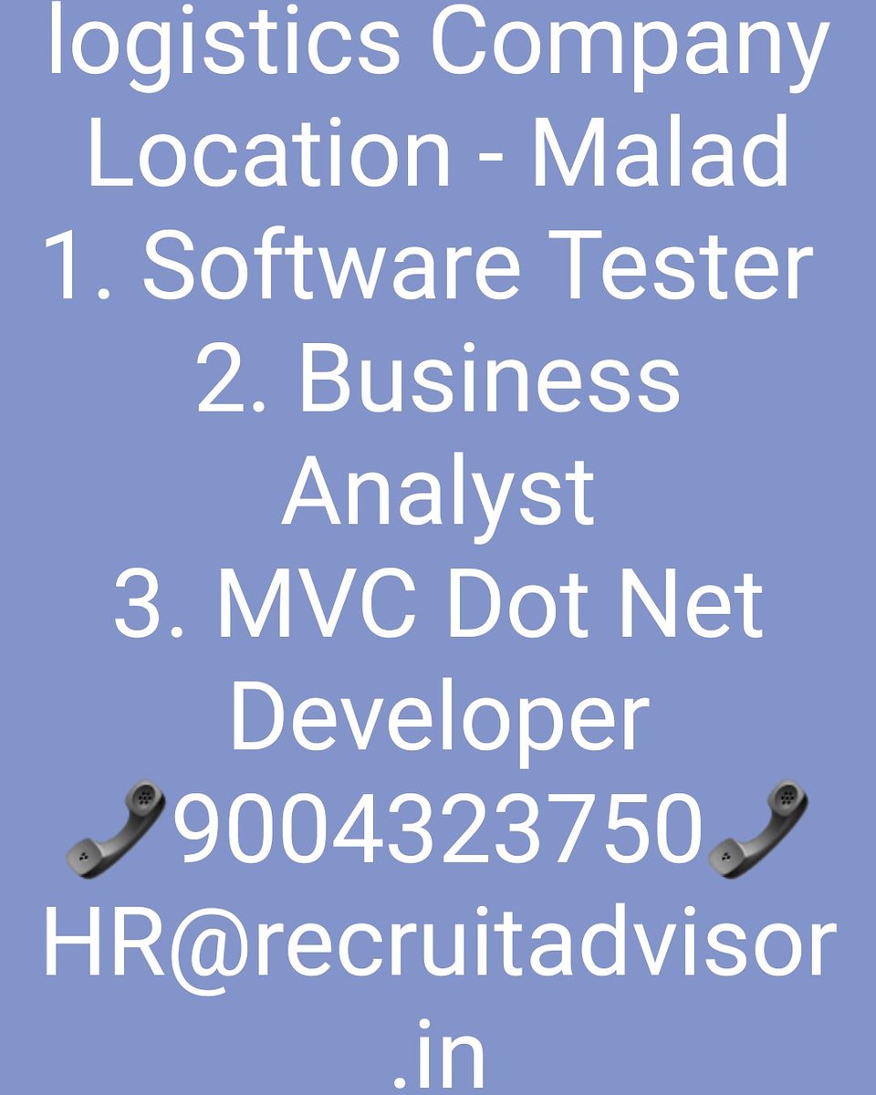 advisor_recruit's tweet photo. #resume #share #facebook #hr #job #whatsapp #knowledge #advisor #accountant #accountant #experience #experience #location #stoc #freejobs #freeplacement #customercare #feamlejob #jobforwomen #freejobs #commision #tester. #JobOpening https://t.co/KNL0FdEb6E