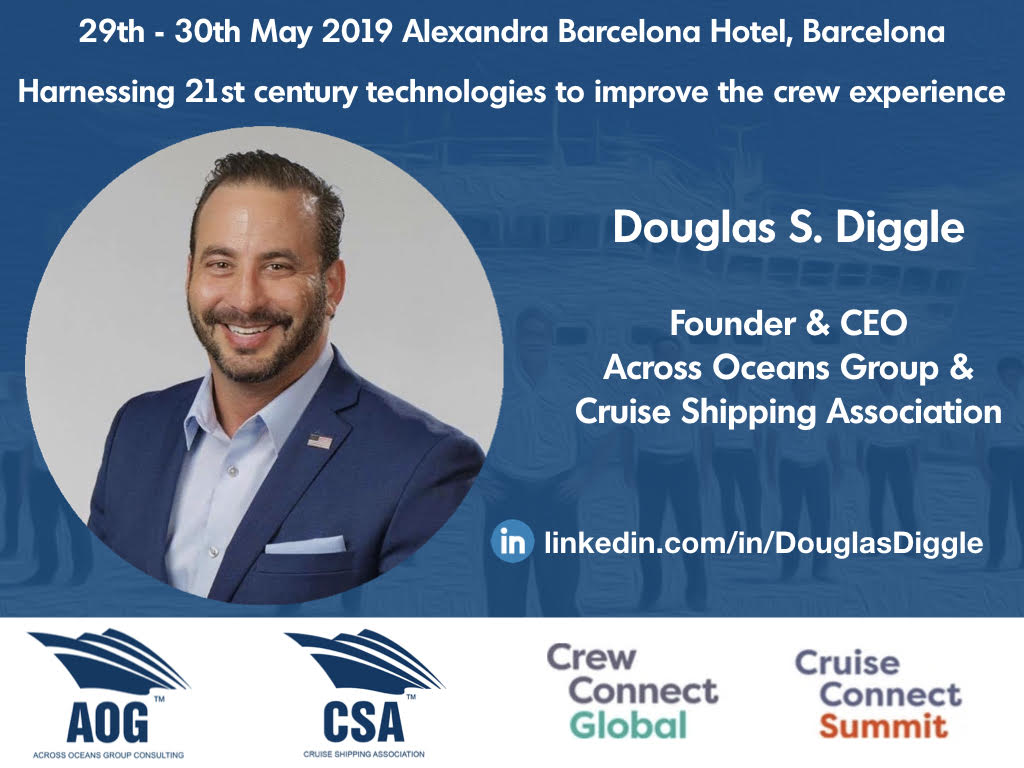 Speaking on Harnessing 21st Century #Technologies to improve the #CrewExperience &amp; #CrewWelfare from 29th &amp; 30th of May 2019 at Alexandra #Barcelona Hotel in Spain #CruiseConnectSummit #AcrossOceansGroup #CruiseShippingAssociation <a href="/SeatradeCruise/">Seatrade Cruise</a> #CrewConnectGlobal