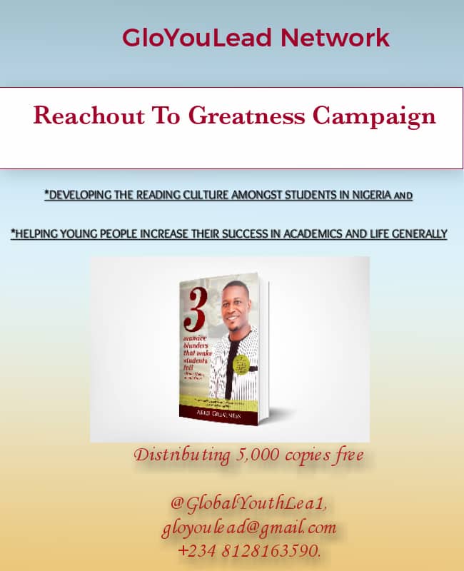 GlobalYouthLea1's tweet photo. Reach out to greatness today!                         #SDGs 4. https://t.co/JoIH8W84Km