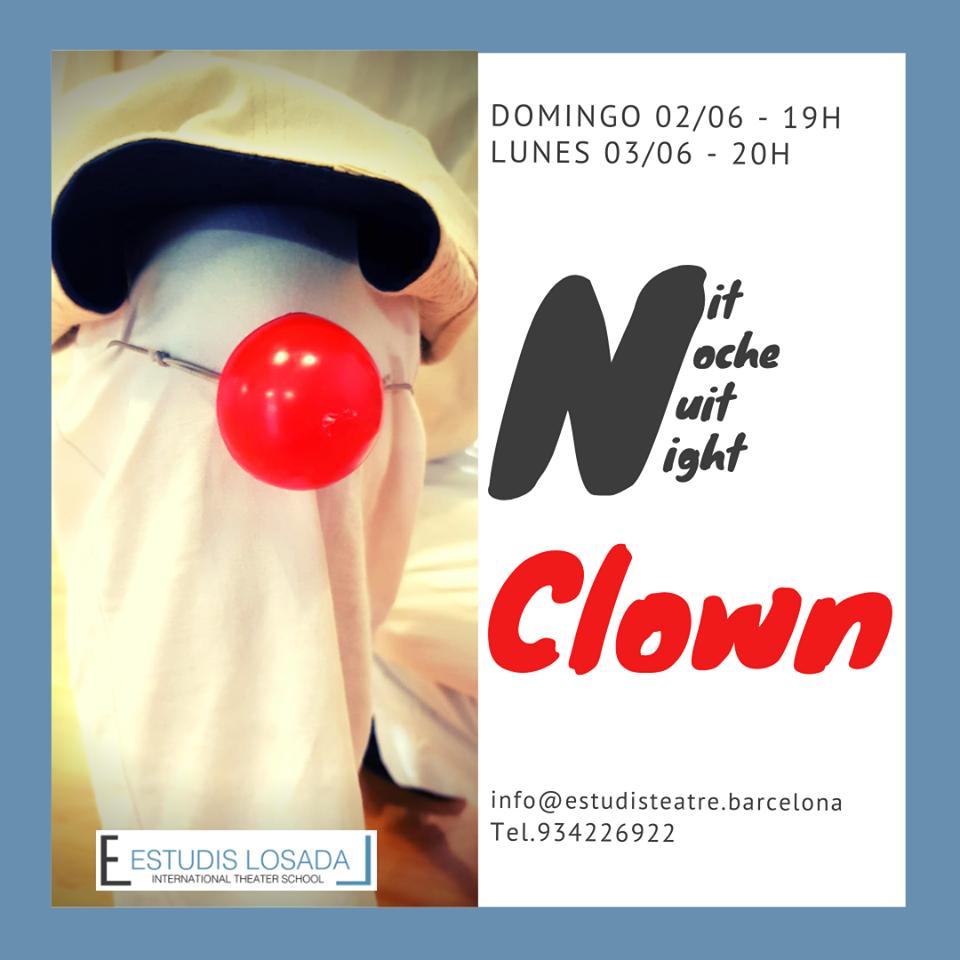 ¡Ya puedes reservar para la noche de clown del domingo 2 de junio y lunes 3 de junio!