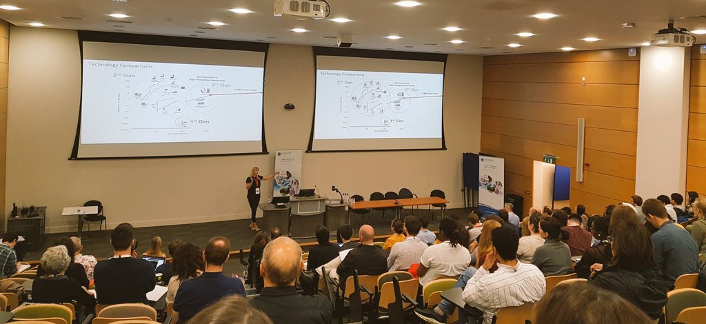 lornahoulihan's tweet photo. What's next for #NGS great crowd here for @elaneyk1 leading @TrinSeqNGS #SequencingQueen https://t.co/uBPMkyIV2b