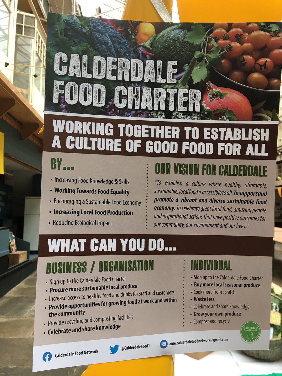 Sign up to Calderdale Food Charter to play your part in establishing a great food culture in your region