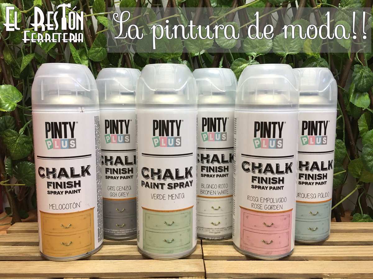 ferre_elreston's tweet photo. Para los amantes del DIY tenemos la pintura que triunfa... la más adictiva, cuando la pruebes no podrás dejar de usarla😉 #pinturaalatiza de @novasolspray 
#crea #decora #recicla #chalkpaint #pinturadetiza #pintyplus #ferreteriaelreston #ferreteria #ferreteriavaldemoro https://t.co/pxFfJ2qTAr