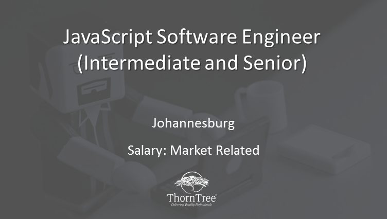 ThornTreeGroup's tweet photo. JOB OPPORTUNITY!!! We are recruiting for a JavaScript Software Engineer to join our client, one of SA’s premier bespoke software development and applications outsourcing company.

For more info about this role, visit: https://t.co/CEaMhxmRdi
#JobSeekersSA #JobVacancy #jobopening https://t.co/nra1WwxQV6