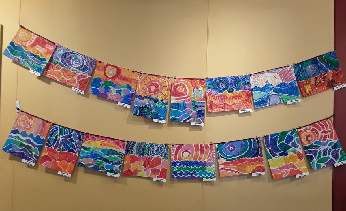 Summer Art by talented third graders! <a href="/GeorgeMarksVCS/">GeorgeMarks Bulldogs</a> <a href="/Moe/">.</a>'sDeLand #kidartrules