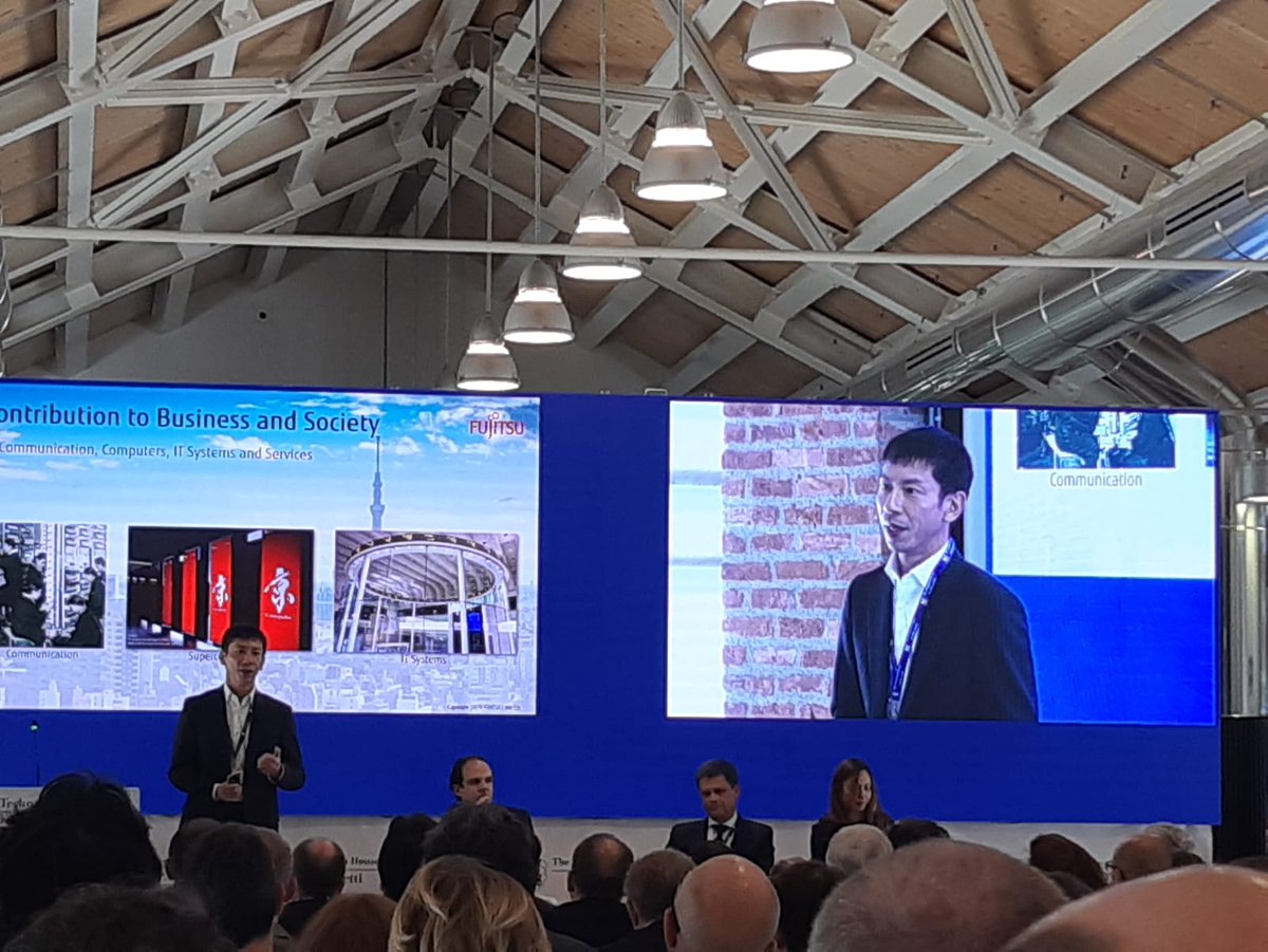FINIXTS's tweet photo. Hiroshi Nishikawa, Director of Strategy and Vision at Fujitsu, fra gli speaker al #TechForum19. I temi toccati: #AI, #HumanCentric Innovation e #TrustTechnology w/@Ambrosetti_ https://t.co/tkx1Tk4Rxv