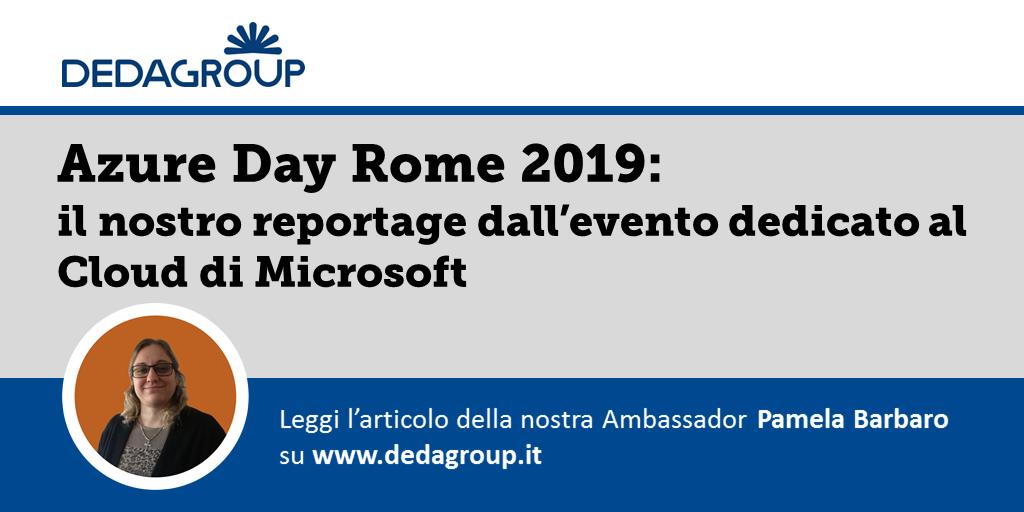 DEDAGROUP_ICT's tweet photo. Decentralized Applications with #Azure #Blockchain Services, Custom Vision on #Edge device, #AI per la fotografia: nuovo articolo Ambassador - a cura di Pamela Barbaro - con un reportage da @azuredayit dedicato ai trend, attuali e futuri, del #coding. https://t.co/C35lfC2p7h https://t.co/1INC9GUFwx