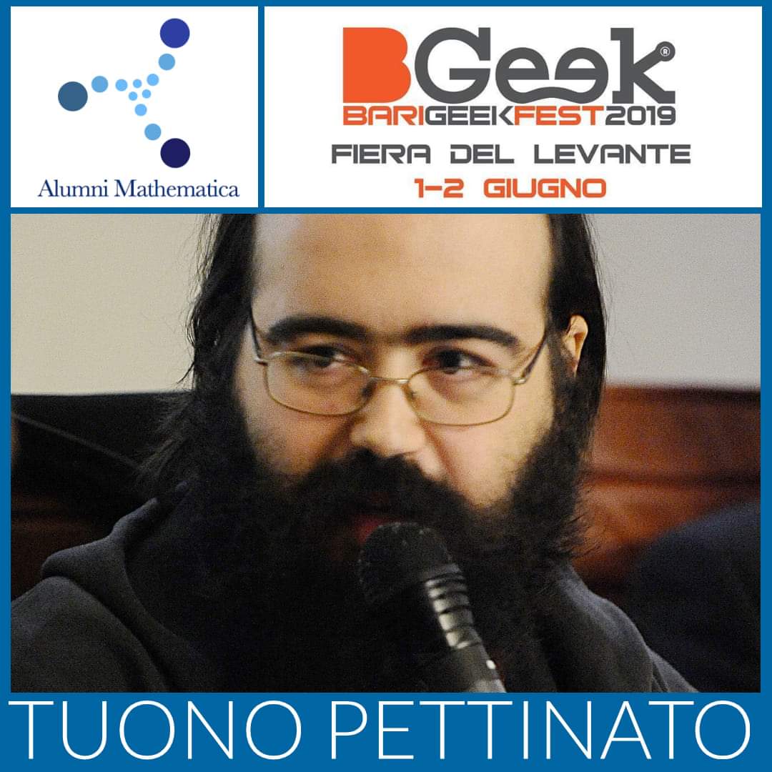 Alumni_Math's tweet image. Indovinate chi verrà a trovarci anche quest&apos;anno al @BGeekBari 2019❓❓❓

Con grande gioia annunciamo la presenza di @TuonoPettinato🚀🚀

Sarà presente sabato 1º giugno dalle 12:00 alle 12:45 con il workshop &apos;Gioca con Schrodinger&apos; 💪🏼🔝

#ImproveTheWorld #bgeek2019