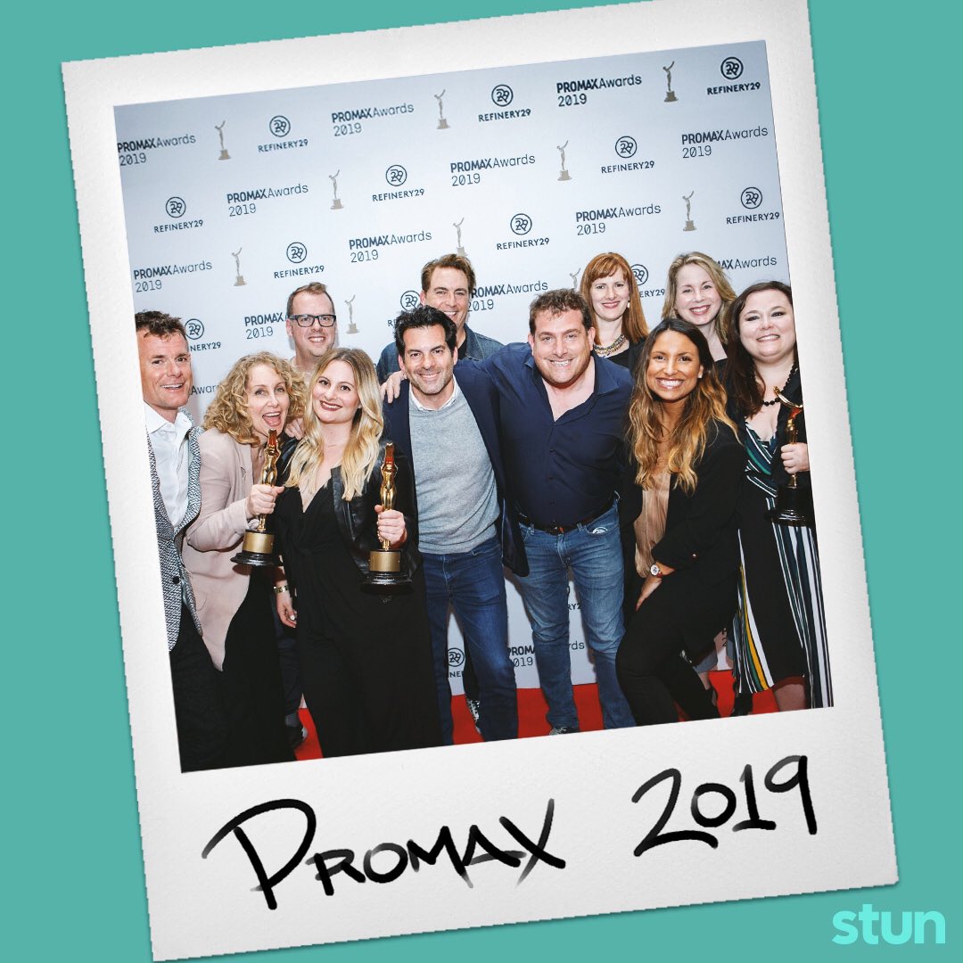 StunCreative's tweet image. Fun fact #tbt: Stun took home 7 gold awards last week at the @Promax_Global North America Awards including the first award of the evening for Branded Content Promo for @MissionFilm shot with @JHarden13.  Shout out to his beard, which was the real star of this spot.
