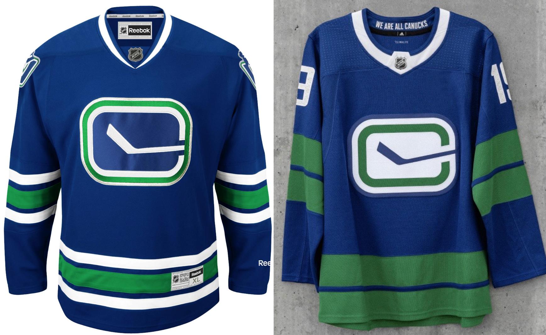 Canucks stick jersey hotsell