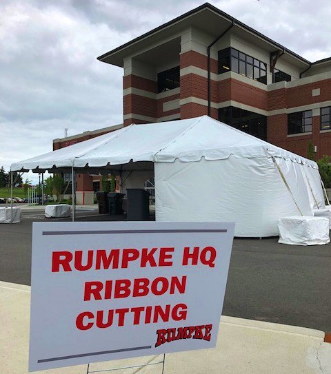 RumpkeNews's tweet photo. Today, we celebrated a landmark event in Rumpke's history. We held a ribbon cutting ceremony for our newly opened headquarters in Cincinnati, OH. The cutting of the ribbon was followed by building tours and a catered lunch for all in attendance. The future looks bright! https://t.co/2IgsQEOvMg