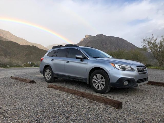 samthesubie's tweet photo. Rainbow over Anza-Borrego #subaruambassadors #subaruing #subielove #subaru #subie #explore #outdoors #neverstopexploring https://t.co/EnnDIajeO2