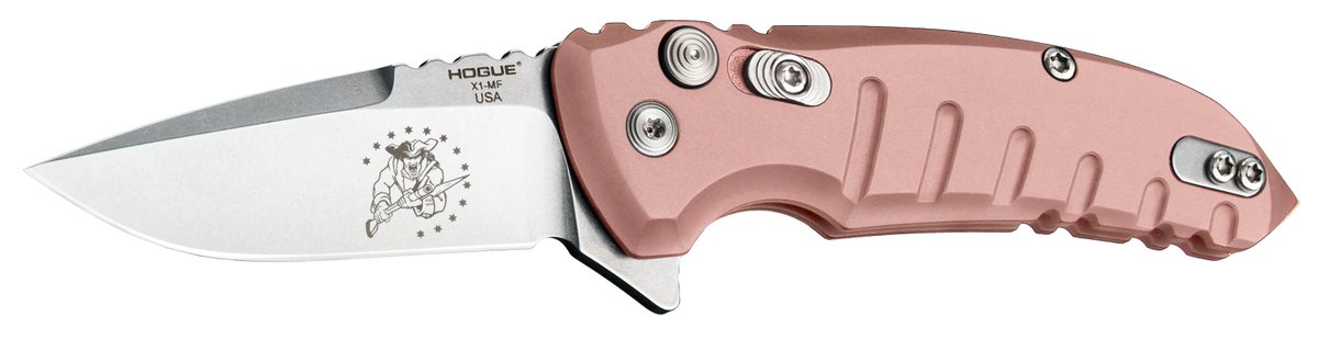 minuteman_brand's tweet photo. Special batch rose gold #Cerakote #USA made .@minutemanco .@hogueknives #knives to raise funds for #charity .@HomesForOurTrps https://t.co/JyLiwTdpPl
#bladeaddict #knifecollecting #knifecommunity #knifenuts #BladeTALK #carbonsteel #badass #handmade #knifelife https://t.co/liIhTwc9ks