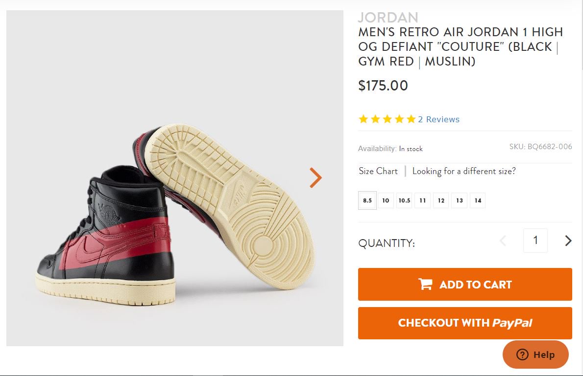 jordan 1 couture stockx