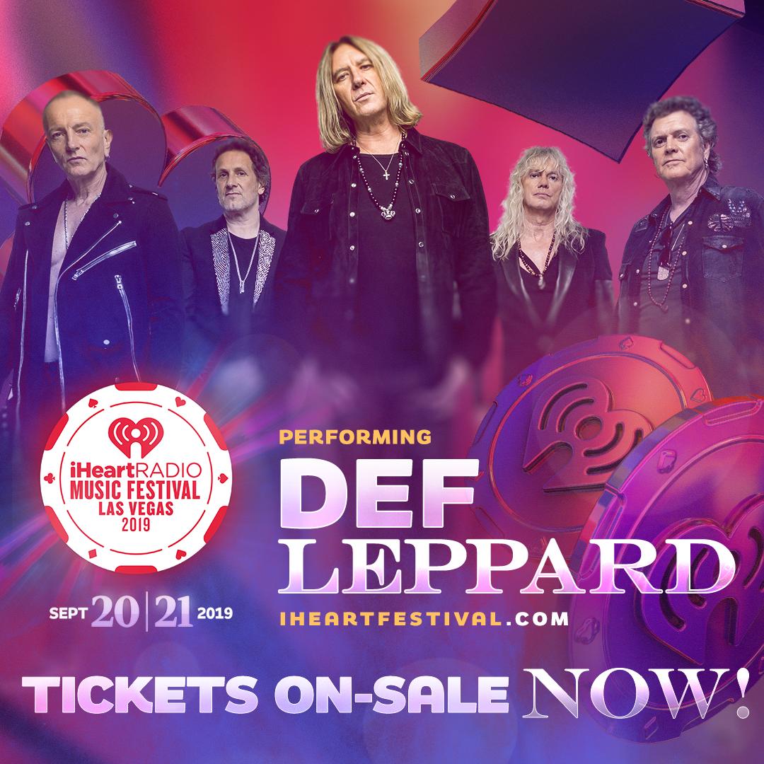 🤘 <a href="/DefLeppard/">Def Leppard</a> 🤘

Tickets to our 2019 #iHeartFestival are officially on-sale! Buy yours now: bit.ly/iHeartFestival…