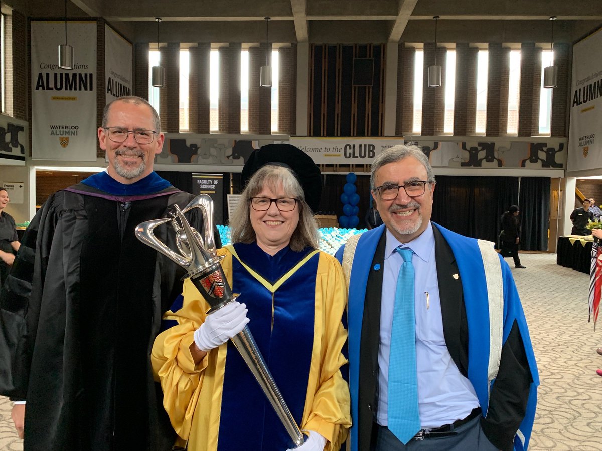 Another item checked off Donna's bucket list: Mace Bearer at <a href="/WaterlooSci/">Waterloo Science</a> Convocation <a href="/UWaterloo/">University of Waterloo</a> <a href="/UWaterlooPres/">Vivek Goel</a> <a href="/NobelPrize/">The Nobel Prize</a>