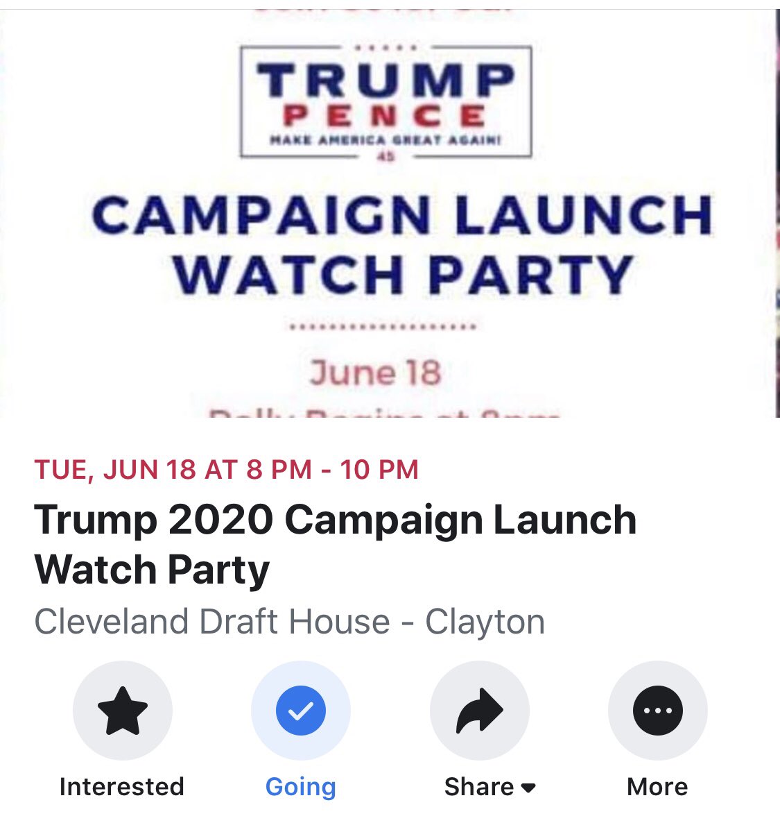 johnstoncoyr's tweet photo. So excited for this event! Trump campaign watch party! Everyone is invited! https://t.co/hqVvXok6Z6