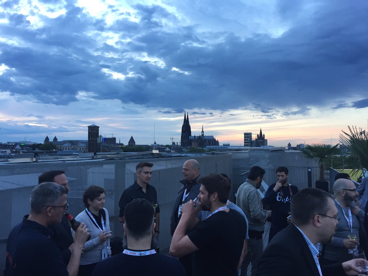 DigiNight @eZSystemsDE über den Dächern von Köln. Danke Euch!
