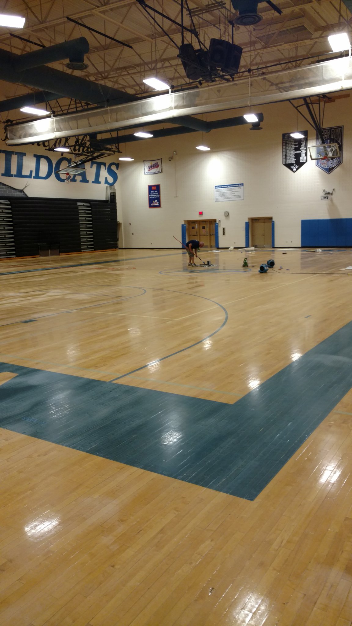 Deep Run High School on Twitter "Deep Run gym getting a new facelift