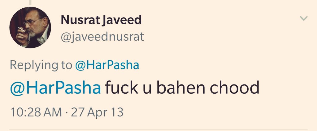 Exhibit AV.  @javeednusrat is a one lucky guy who has managed to keep both his "freedom of speech" & his job at  @dawn_com. Poor Fazeel 