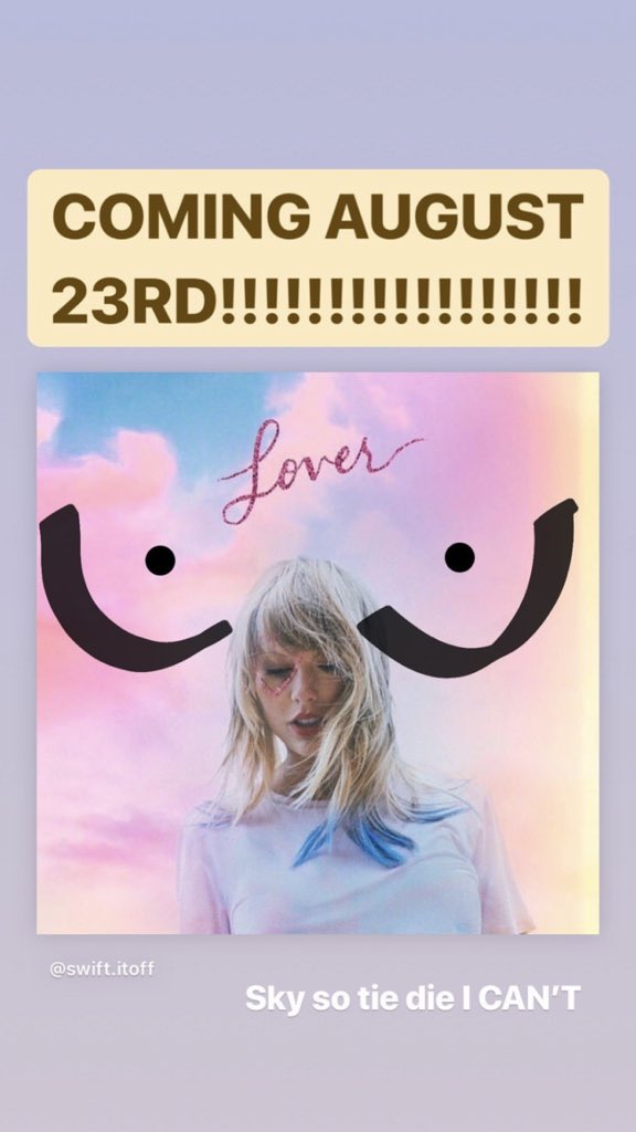 was excited about taylor swift’s album and then I saw this