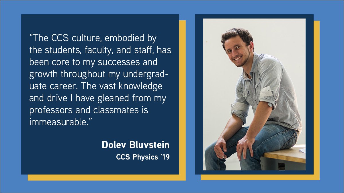 UCSB_CCS's tweet photo. Dolev Bluvstein (CCS Physics ‘19) will be pursuing a PhD at Harvard next year! #UCSB2019 #CCS2019 #UCSBCCS https://t.co/y9aXlGH1Gb